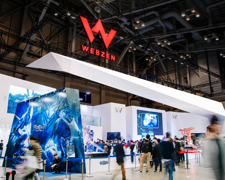 Webzen G-Star B2C Korea-gaming convention in Korea, booth design, operation, event management